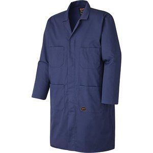 Pioneer Shop & Garage Work Coat Multi Pocket Action Back Snap Double Placket